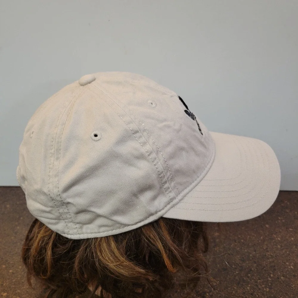Adidas Baseball Cap Mens One Size White 3 Stripes Embroidered Logo Strapback Hat